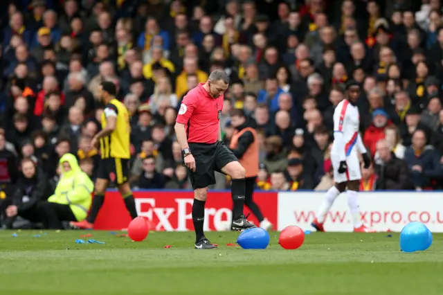 Balloons at Vicarage Road