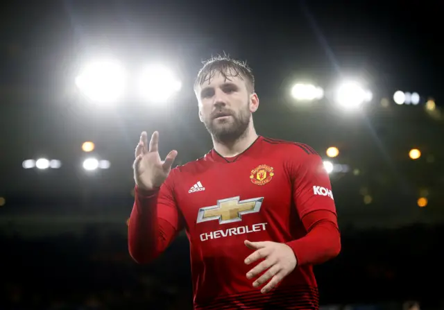 Manchester United's Luke Shaw