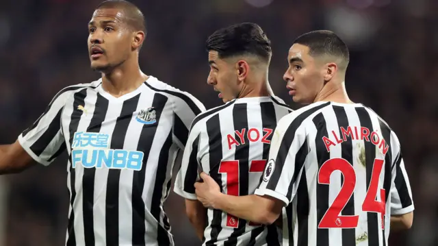 Salomon Rondon, Ayoze Perez, Miguel Almiron, Newcastle United