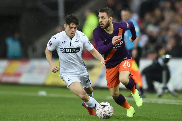 Daniel James and Bernardo Silva