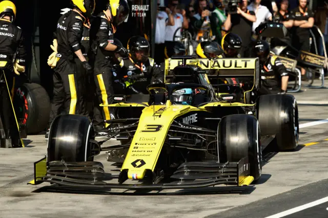 Daniel Ricciardo in the pits