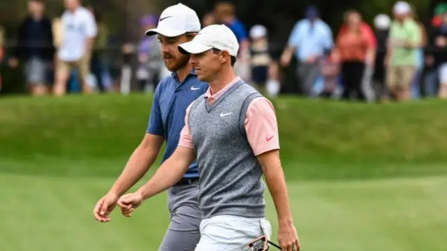 Tommy Fleetwood and Rory McIlroy