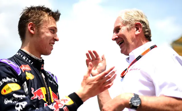 daniil kvyat and helmut marko