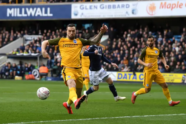 Shane Duffy of Brighton and Hove Albion