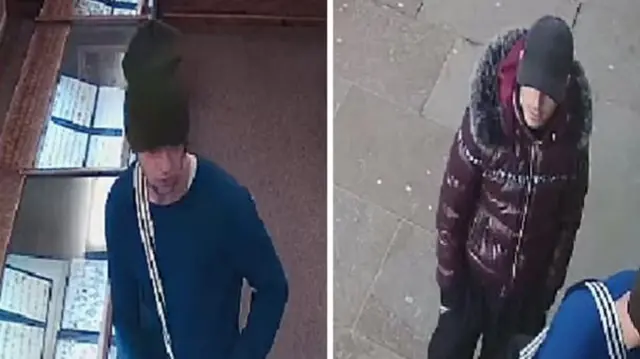 CCTV images of two men