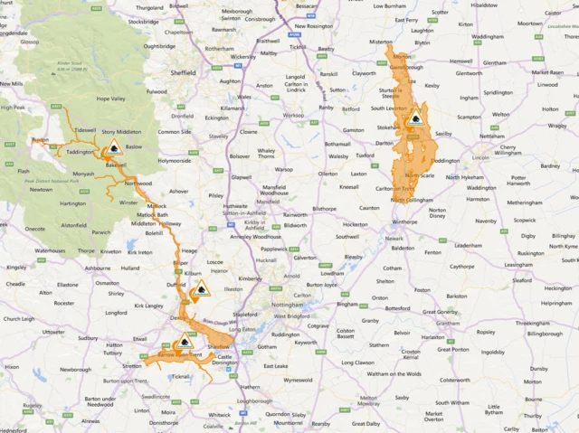 Flooding map