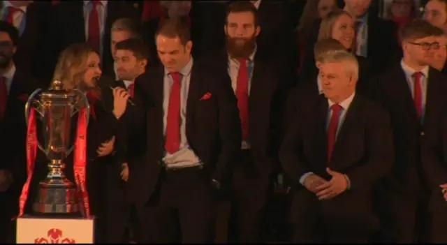 Alun Wyn Jones and Warren Gatland