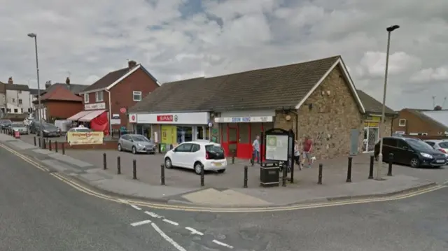 Bollards outside the Spar on Low Street