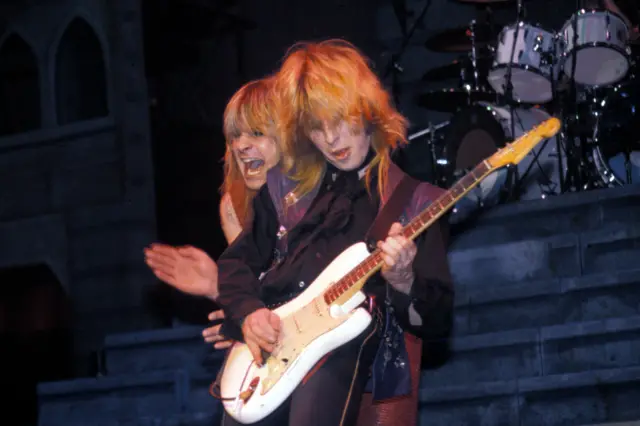 Ozzy Osbourne and Bernie Tormé