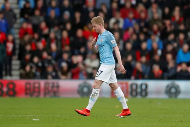 De Bruyne walks off