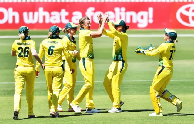 Australia celebrate