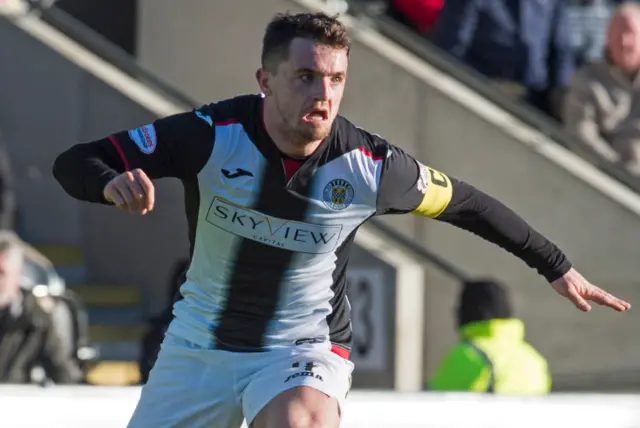 St Mirren captain Stephen McGinn