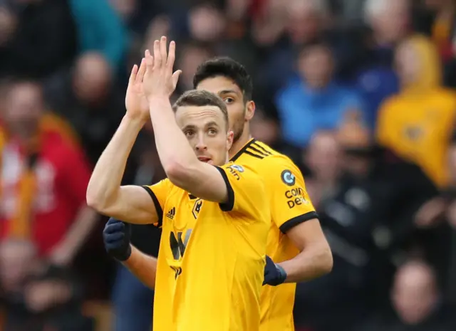 Diogo Jota celebrates