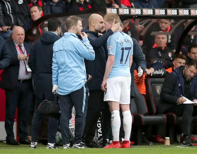 de Bruyne goes off injured