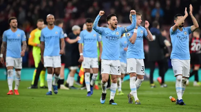 Man City celebrate