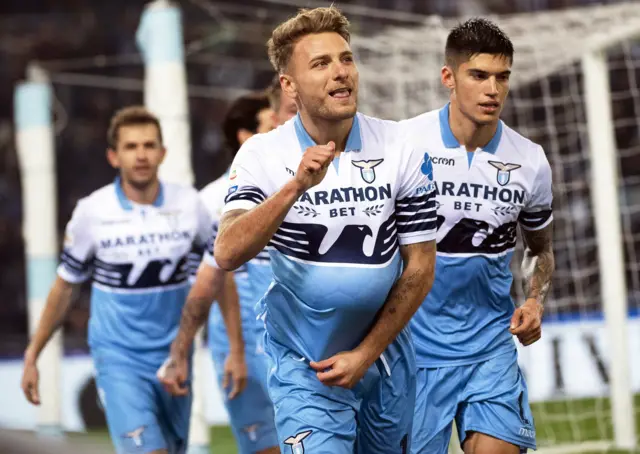 Ciro Immobile celebrates