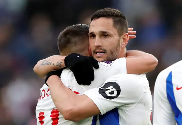 Florin Andone celebrates