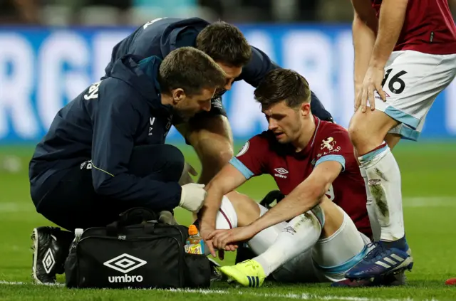 Aaron Cresswell receives treatment
