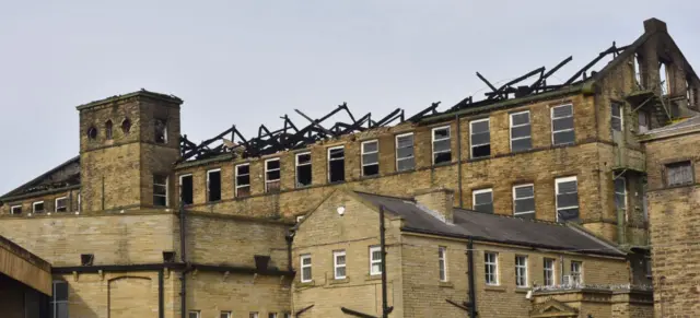 Roof destroyed by blaze