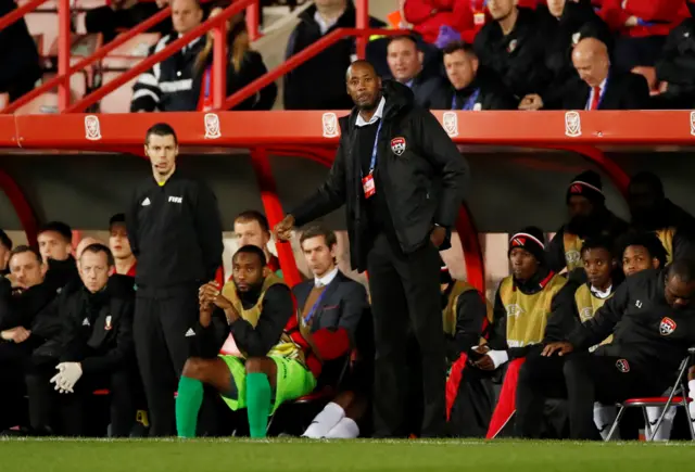 Trinidad and Tobago coach Dennis Lawrence