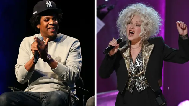 Jay-Z and Cyndi Lauper