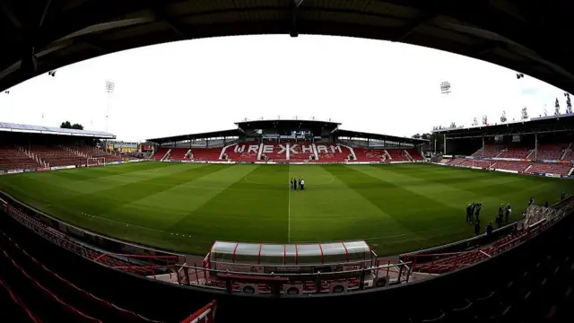 A general view of the Racecourse Ground