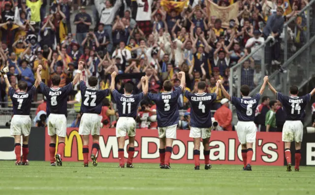 Scotland have not been at a major finals since the 1998 World Cup in France