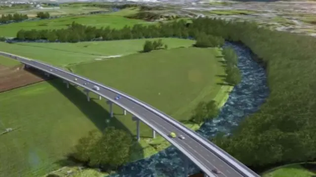 Artist's impression of one of the bridges