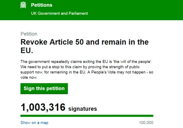 Revoke Article 50 petition