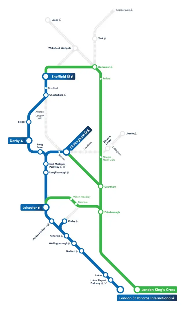 Railway map