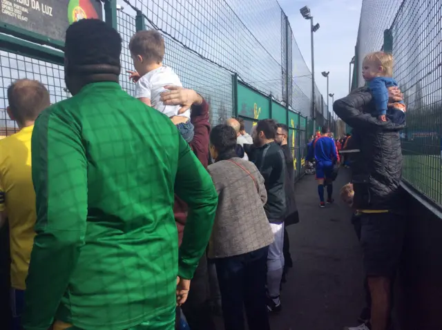 Crowd watching Ballers Of The Caribbean in Leeds