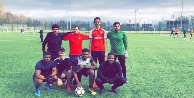 Intercontinental FC playing in the FA People's Cup