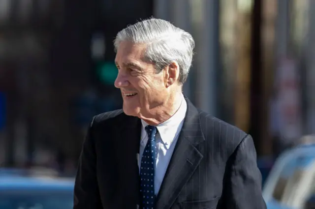 Mueller seen on Sunday leaving church