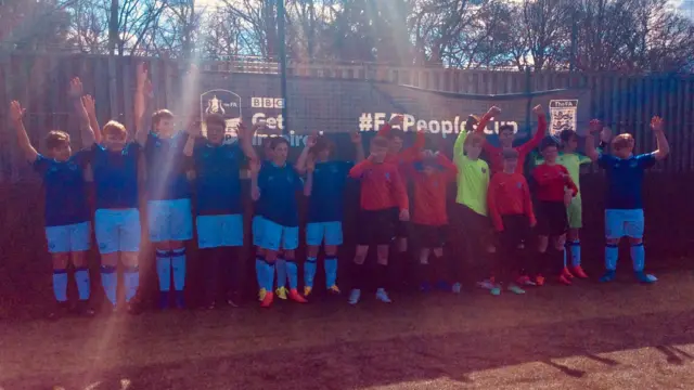 Everton FC and CP United FC at the FA People's Cup in Sheffield