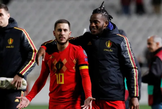 Eden Hazard and Michi Batsuayhi