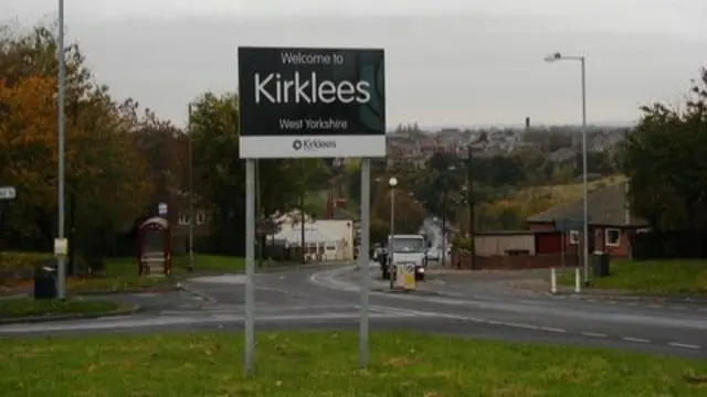 A Kirklees road sign