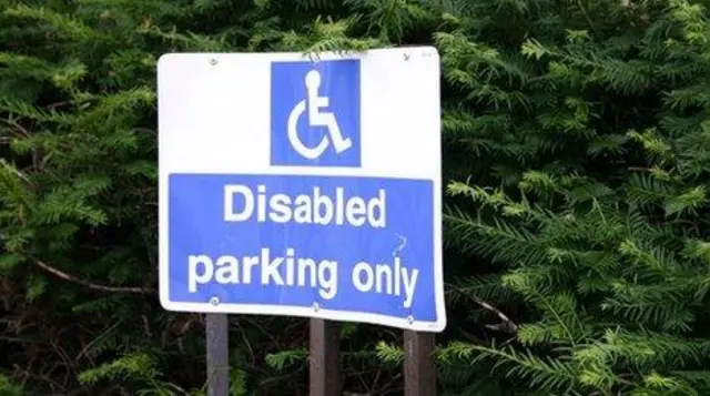 Disabled parking sign