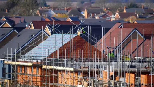 Houses under construction