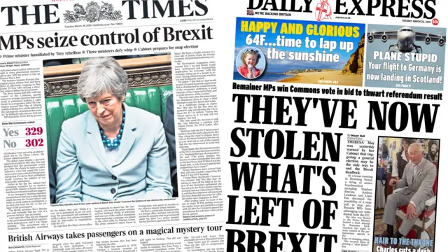 The Times and the Daily Express