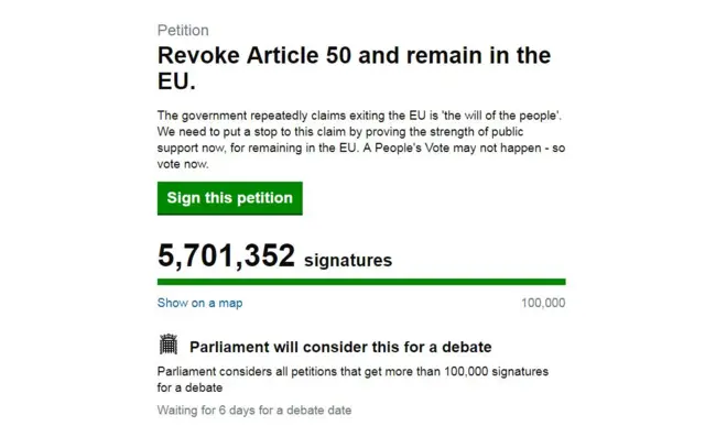 Revoke Article 50 petition