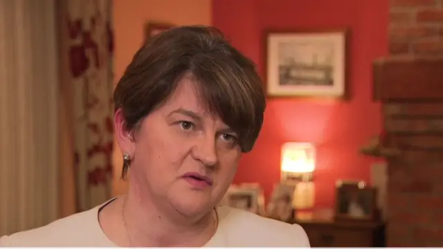 Arlene Foster, leader of the DUP