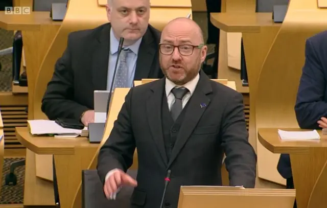 Scottish Green co-convener Patrick Harvie