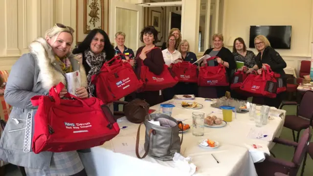 North Devon red bags