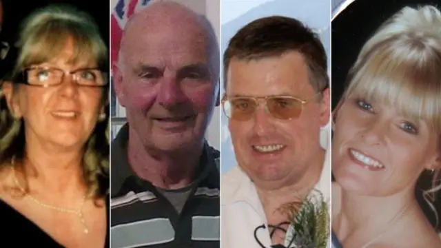 Elizabeth Allan, Len Stern and Iain Provan died at the Jim Clark Rally in 2014, while Joy Robson, right, died at the Snowman Rally in 2013