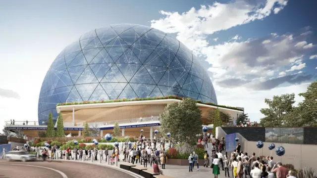 Artist's impression of the new MSG Sphere