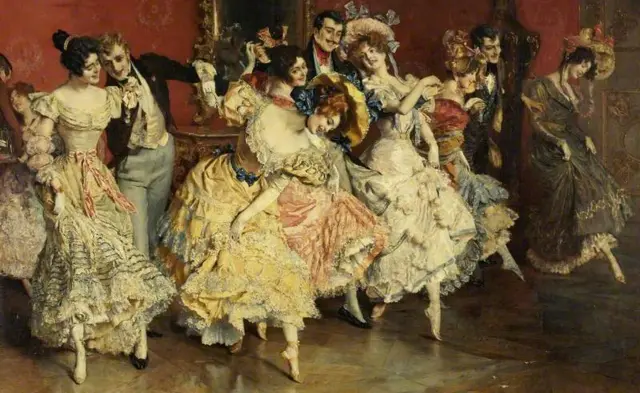 Leopold Schmutzler (1864–1941), The Minuet, 1900 (detail)