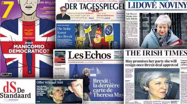 European press front pages