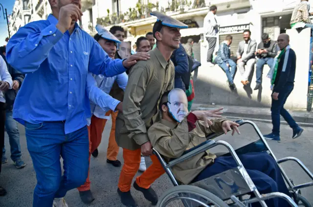 Algerian protesters