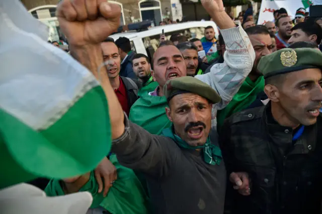 Algerian protesters