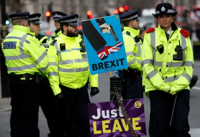 Met Police officers at Westminster